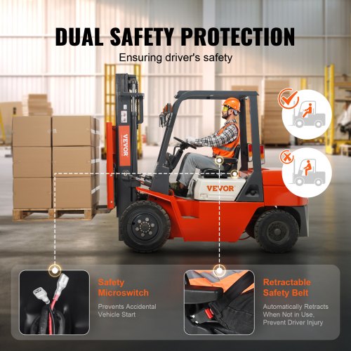 Universal Forklift Seat Fold Down Tractor Seat with Adjustable Angle Back