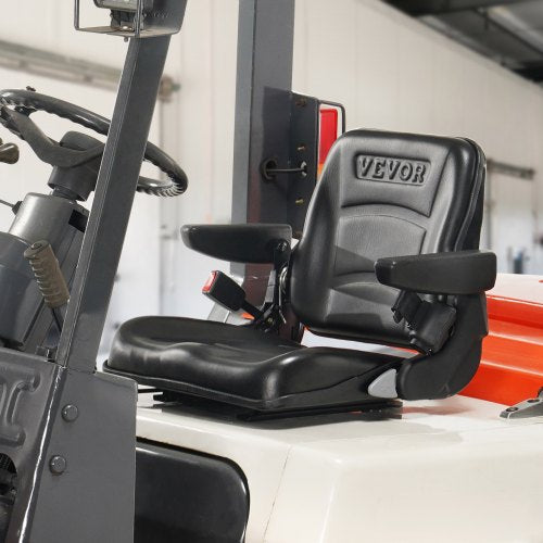Universal Forklift Seat Fold Down Tractor Seat with Adjustable Angle Back