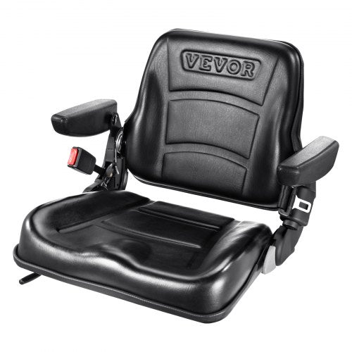 Universal Forklift Seat Fold Down Tractor Seat with Adjustable Angle Back