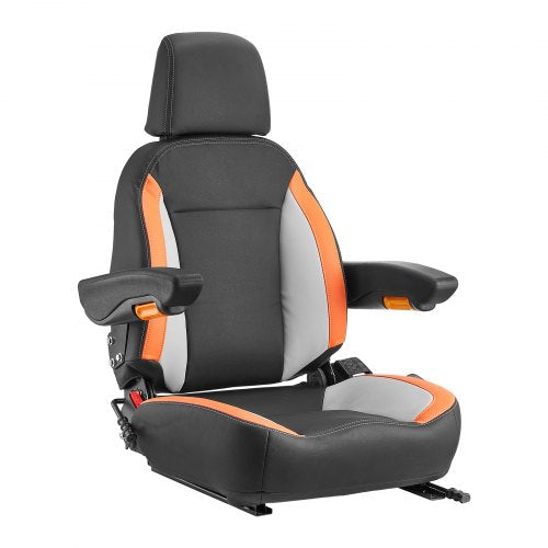 Universal Forklift Seat Tractor Seat with Adjustable Back Armrest