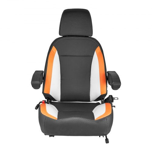 Universal Forklift Seat Tractor Seat with Adjustable Back Armrest