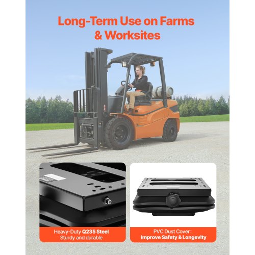 Universal Seat Suspension Kit without Slider Track Fits Lawn Mower Tractor –
