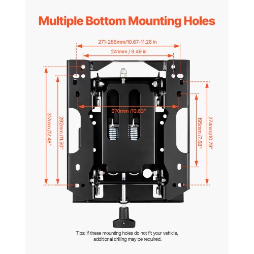 Seat Suspension Kit Without Seat Slider Track Universal Air Ride Seat