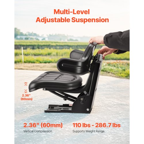 Universal Forklift Seat Wrap Around Universal Tractor Seat with Micro
