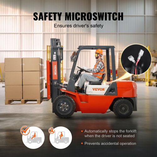 Universal Tractor Seat Lawn Mower Seat with Micro Switch and Drainage