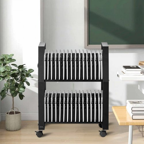 Laptop Cart 32 Device Mobile Open Charging Station Up to 15.6 in Screen