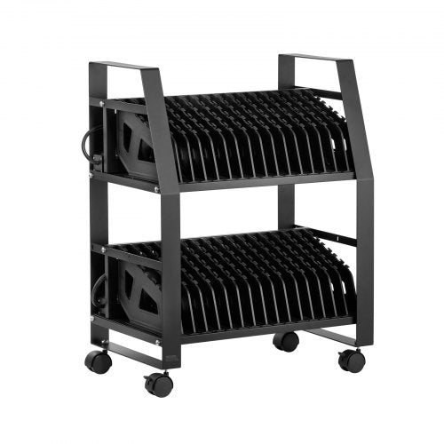 Laptop Cart 32 Device Mobile Open Charging Station Up to 15.6 in Screen