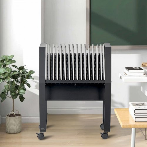 Charging Cart 16 Device Mobile Open Charging Station Up to 15.6 in Screen