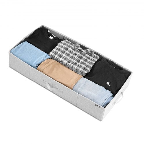 Under Bed Storage with Lids 317 x 159 x 6.1 Inch 48L Large Underbed