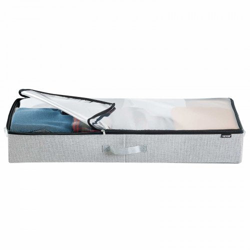 Under Bed Storage with Clear Lids 335 x 169 x 4.7 Inch 45L Large