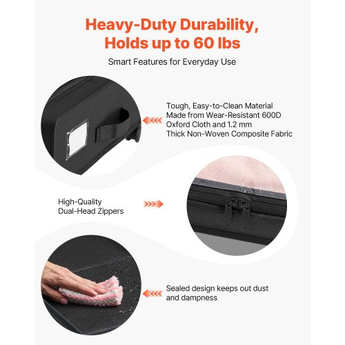 Under Bed Storage with Wheels 30.3 x 18.5 x 6.8 inch Underbed Containers