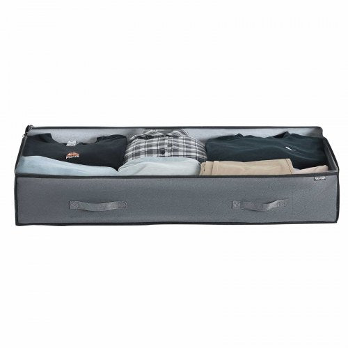 Under Bed Storage with Clear Lids 392 x 197 x 7.1 Inch 90L Large