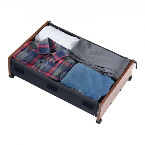 Under Bed Storage with Wheels 256 x 181 x 7.1 inch Underbed Containers