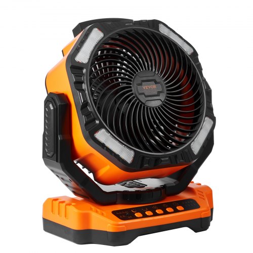 Portable Fan Rechargeable 13 inch Battery Powered Fan with LED Lantern 4