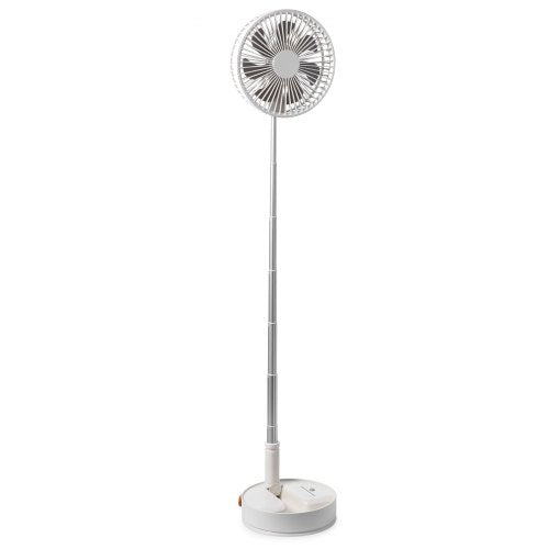 8 Inch Foldable Oscillating Standing Fan with Remote Control 4 Speed