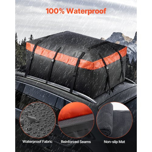 Car Rooftop Cargo Carrier Bag 20 Cubic Feet Roof Cargo Carrier Heavy Duty