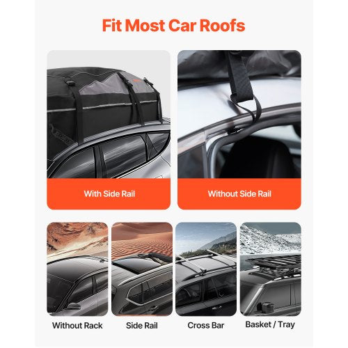 Car Rooftop Cargo Carrier Bag 21 Cubic Feet Cargo Carrier for Car Roof