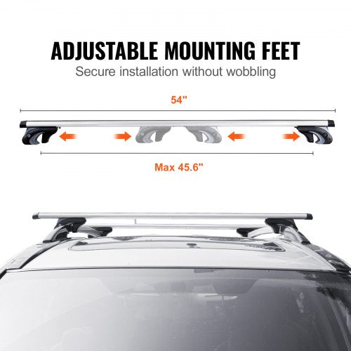 Universal Roof Rack Cross Bars 54 Aluminum Roof Rack Crossbars Fit