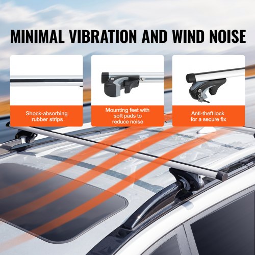 Universal Roof Rack Cross Bars 54 Aluminum Roof Rack Crossbars Fit