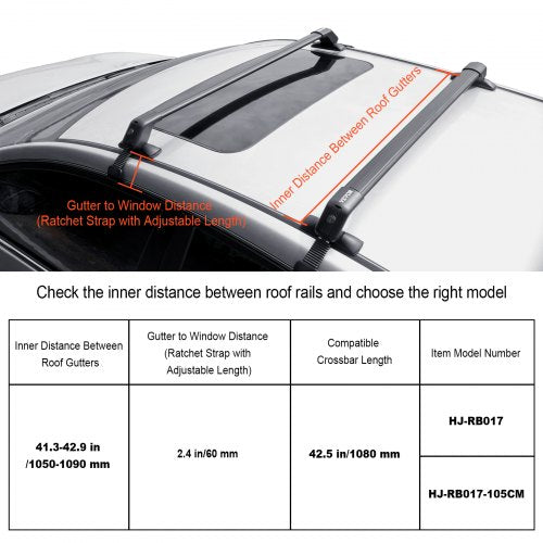Universal Roof Rack Cross Bars 413 Aluminum Roof Rack Crossbars Fit Roof