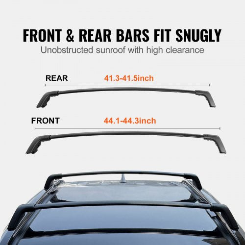Roof Rack Cross Bars Compatible with Toyota RAV4 20202023 160lbs Load