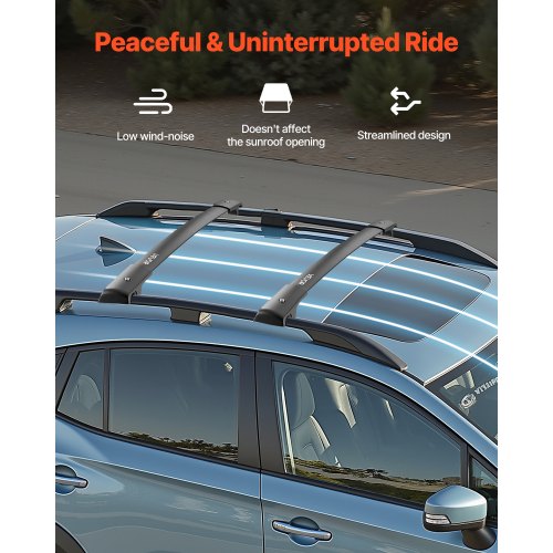 Roof Rack Cross Bars 200 LBS Load Capacity Compatible with Subaru