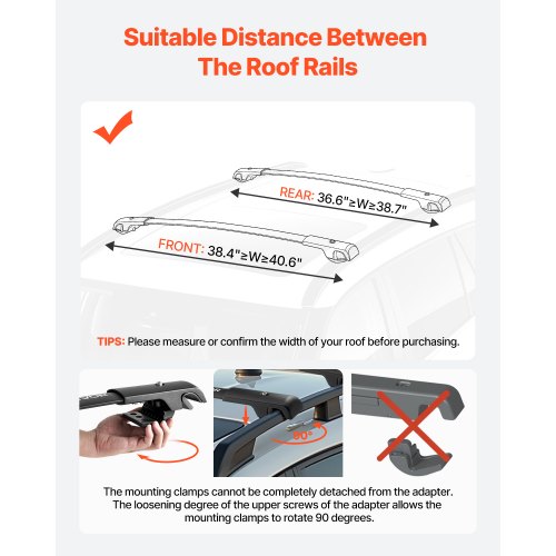 Roof Rack Cross Bars 200 LBS Load Capacity Compatible with Subaru