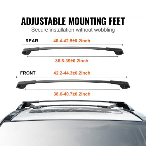 Roof Rack Cross Bars Fit for 20142021 Subaru Forester with Raised Side
