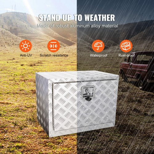 Underbody Truck Box 24×14×16 Pickup Storage Box Heavy Duty Aluminum