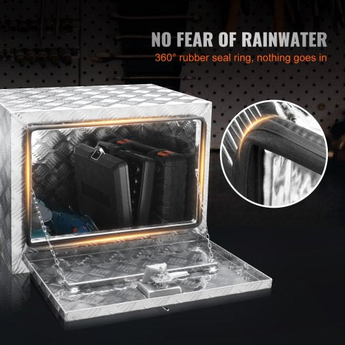 Underbody Truck Box 24×14×16 Pickup Storage Box Heavy Duty Aluminum