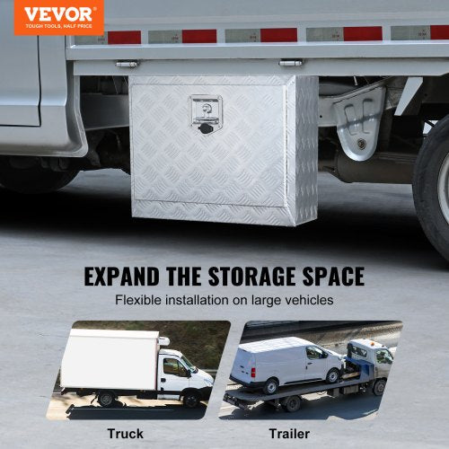 Underbody Truck Box 24×17×18 Pickup Storage Box Heavy Duty Aluminum