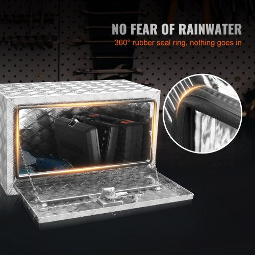Underbody Truck Box 30×17×18 Pickup Storage Box Heavy Duty Aluminum