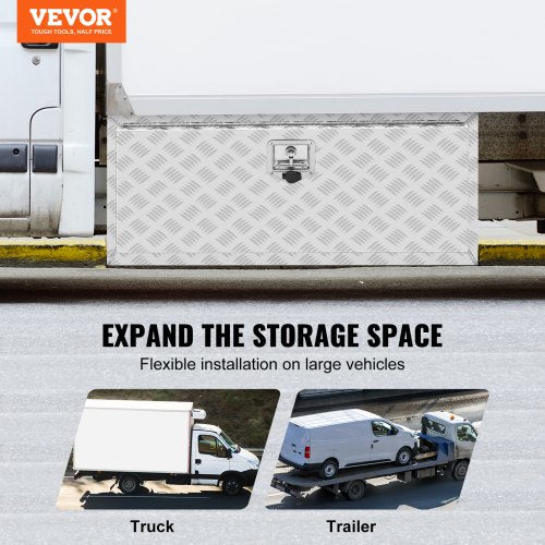 Underbody Truck Box 36×17×18 Pickup Storage Box Heavy Duty Aluminum