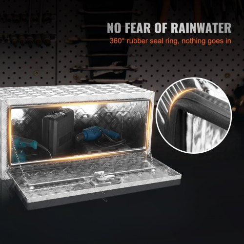 Underbody Truck Box 36×17×18 Pickup Storage Box Heavy Duty Aluminum