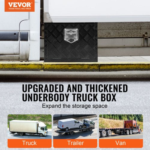 Underbody Truck Box 18 x 12 x 14 Pickup Storage Box Heavy Duty Aluminum