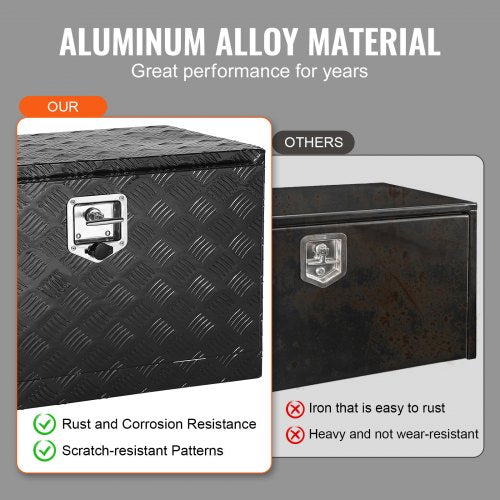 Underbody Aluminum Truck Tool Box 36 x 14 x 16 Trailer RV Tool Storage – 88 L
