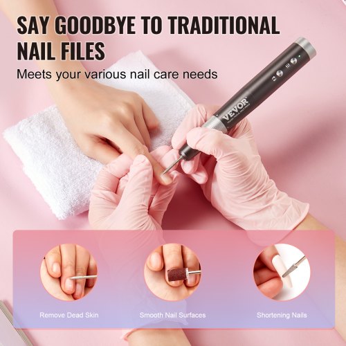 Electric Cordless Nail Drill 30000RPM VariableSpeed Rechargeable Nail E
