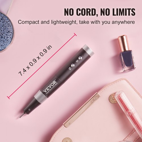 Electric Cordless Nail Drill 30000RPM VariableSpeed Rechargeable Nail E