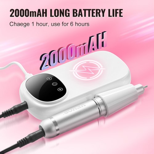 Electric Rechargeable Nail Drill 35000RPM Portable Cordless Nail E File