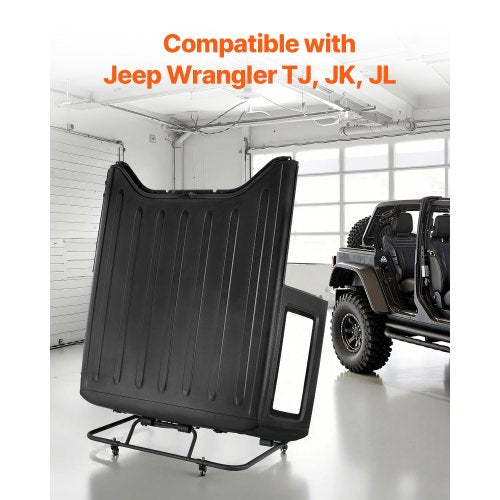 Hardtop Storage Cart Moveable Sturdy Hard Top Cart with 3Adjustable Holes