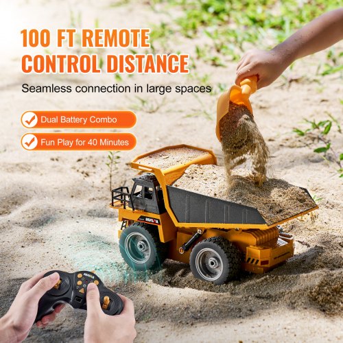 RC Dump Truck Toy 9Channel 118 Scale Remote Control Dump Truck RC