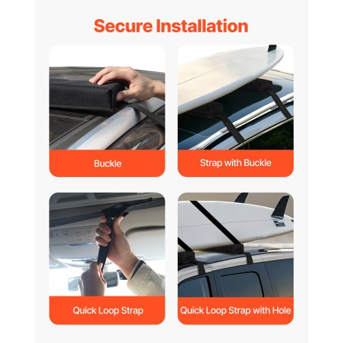 Soft Roof Rack Pads 155Inch Universal Car Roof Rack Pads 176LBS Loading