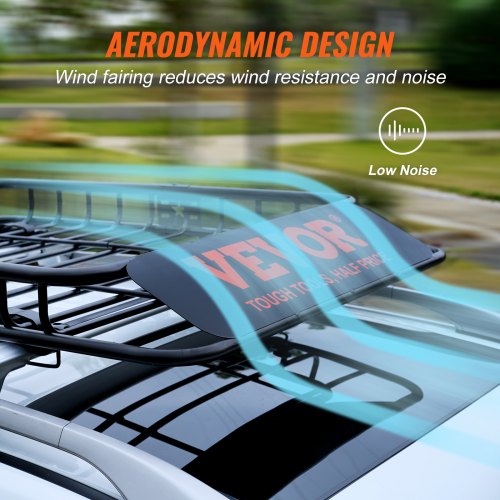 Roof Rack Cargo Basket 46 x 36 x 45 Rooftop Cargo Carrier Heavyduty
