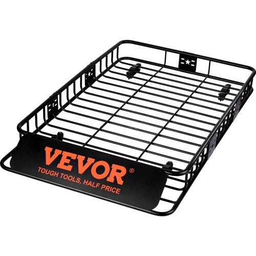 Roof Rack Cargo Basket 64 x 39 x 6 Rooftop Cargo Carrier with Extension