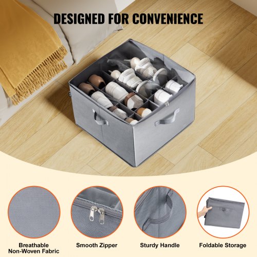 Under Bed Shoe Storage Organizer 1 Pack 16 Compartments Underbed Shoe Box