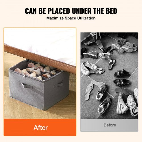 Under Bed Shoe Storage Organizer 1 Pack 16 Compartments Underbed Shoe Box
