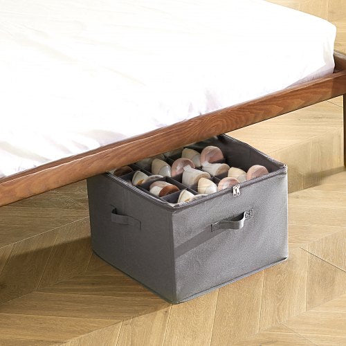 Under Bed Shoe Storage Organizer 1 Pack 16 Compartments Underbed Shoe Box