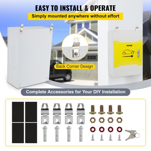 Tesla Charger Station Box 28 x 20 x 10 Outdoor Cable Box