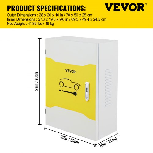 Tesla Charger Station Box 28 x 20 x 10 Outdoor Cable Box