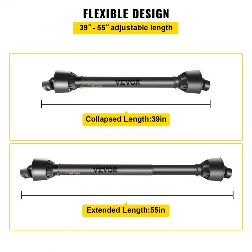 PTO Shaft 1 38 PTO Drive Shaft 6 Spline End Round End PTO Driveline